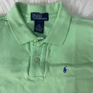 Mint green kids polo shirt